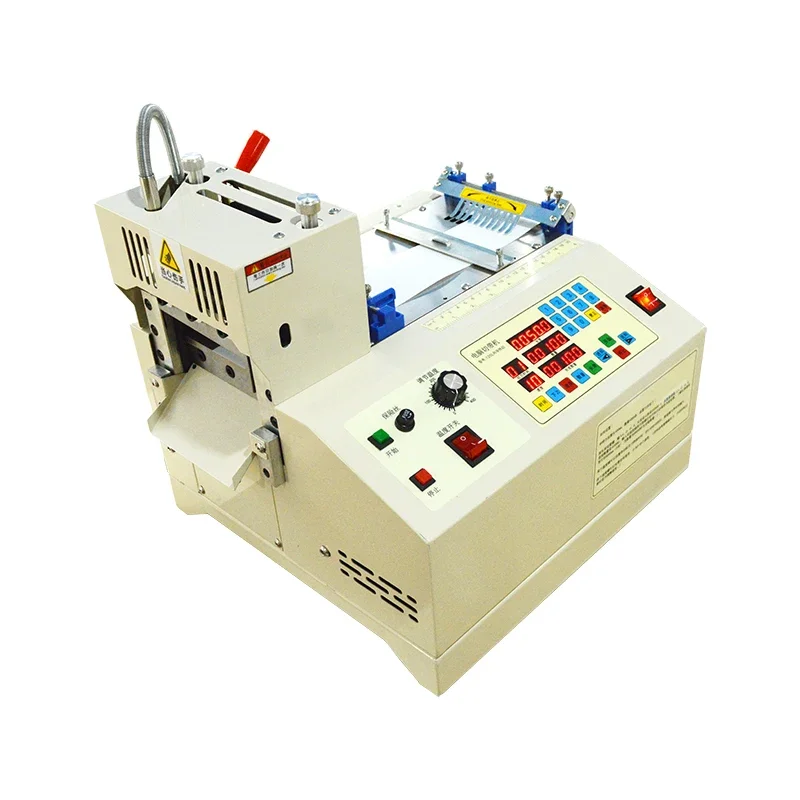 

automatic fabric strip cutting machine elastic ribbon PVC tape belt paper cutter machine