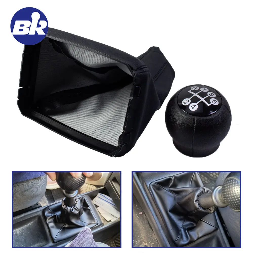 For Vauxhall/Opel Corsa A/B/C Vectra A/B Tigra B Calibra Combo C 5 Speed Gear Shift Knob Leather Dustproof Shifter Boot Cover