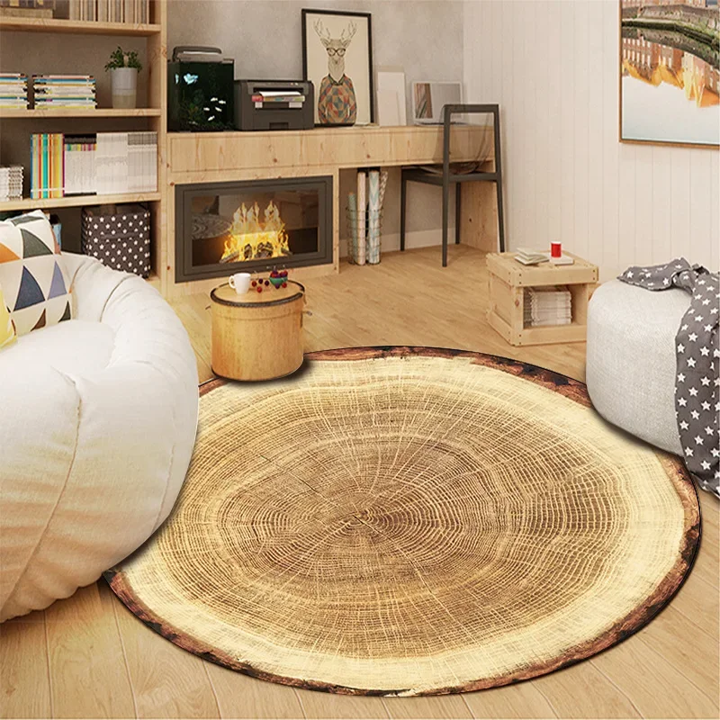 Cross border household abstract annual ring circular carpet living room coffee table carpet sofa mat office fashionable carpet