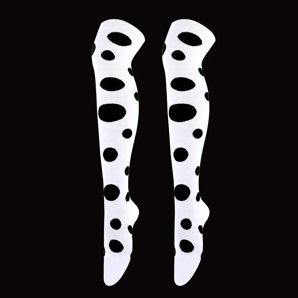 Große gepunktete Strümpfe für Damen, über Knie, hohe lange Socken, bunter Kuh-Druck, Anime-Performance, Cosplay-Requisiten, Party, Festival, Geschenke – Detail 14