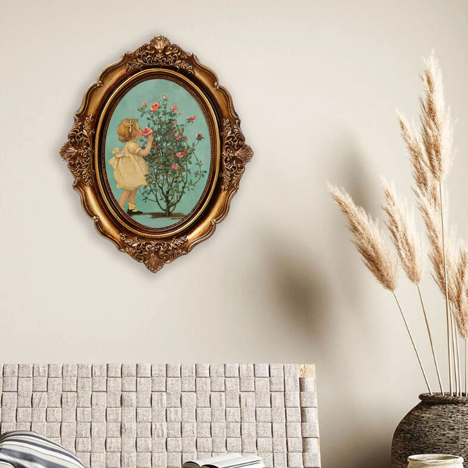 

Vintage Picture Frame Elegant Photo Gallery Art for Wall Tabletop Home Decor Baroque Photo Gallery Antique Home Decor