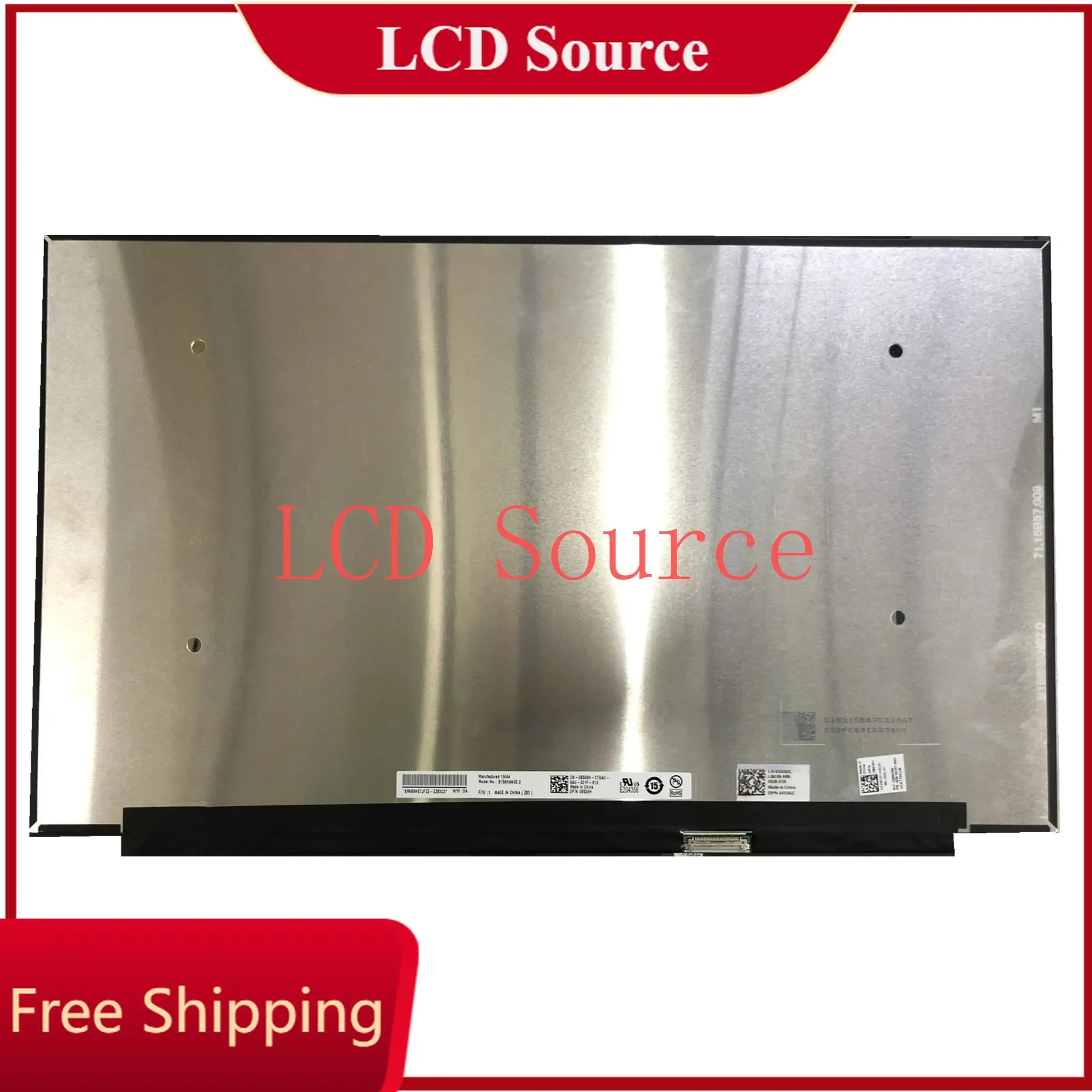 B156HAN02.0 fit B156HAN02.1/02.2 LP156WF9-SPC1 NV156FHM-N35/N62 N156HCE-EN1/EBA NO Screw Hole Narrow Frame FHD IPS LED