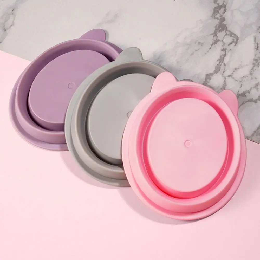 Bol de nettoyage de brosse de maquillage en Silicone, nettoyeur de brosse cosmétique pliable, tapis de nettoyage de brosse de maquillage, support cosmétique de Style coréen