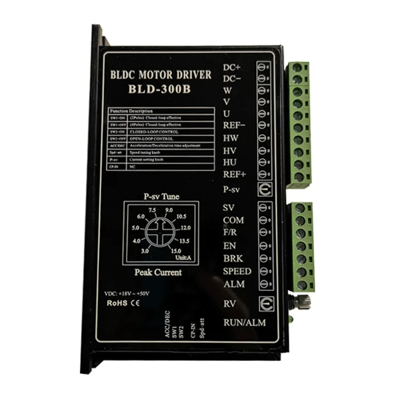 24v 36v 48v 300w driver de motor bldc 18v-50v dc controlador de driver de motor dc sem escova BLD-300B