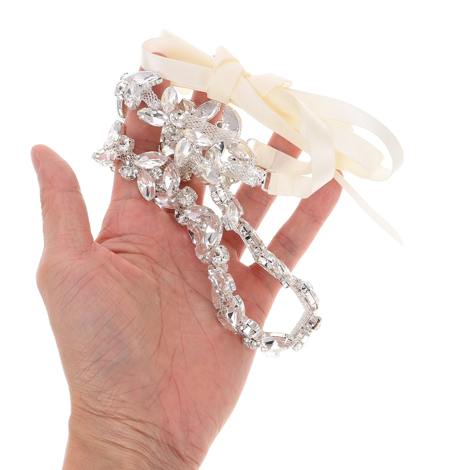 حجر الراين حزام ثوب الزفاف 270 سنتيمتر طويل شريط من الساتان فستان الزفاف ملحق تألق سبيكة حزام للعروس وصيفه الشرف الرسمي #2