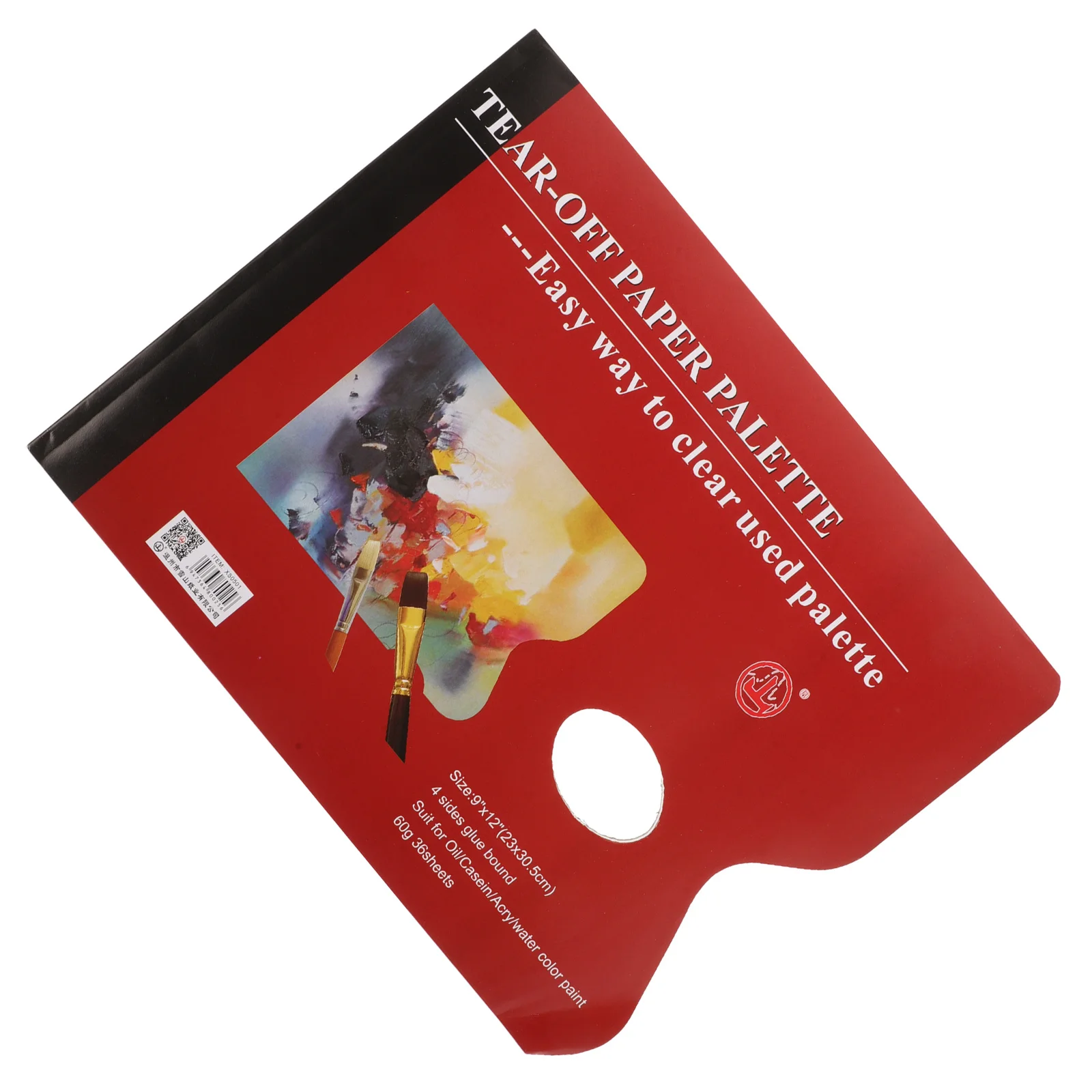 

Book of Durable Disposable Painting Color Mixing Boards Paper Watercolor Pigment Trays Multifunctional Art Supplies