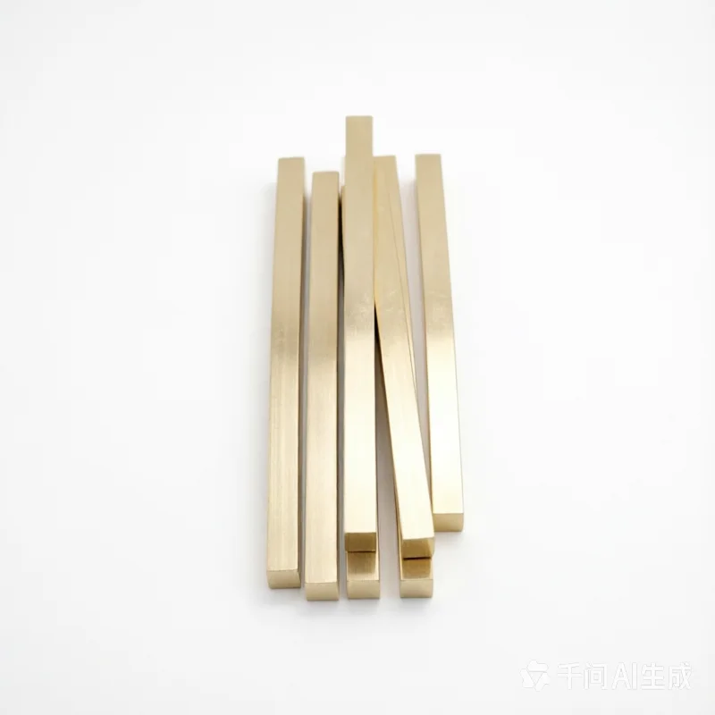 1PCS 2-25mm Brass Square Rod, Solid Thin Bar for DIY Crafts, Model Making & Jewelry, Custom Length