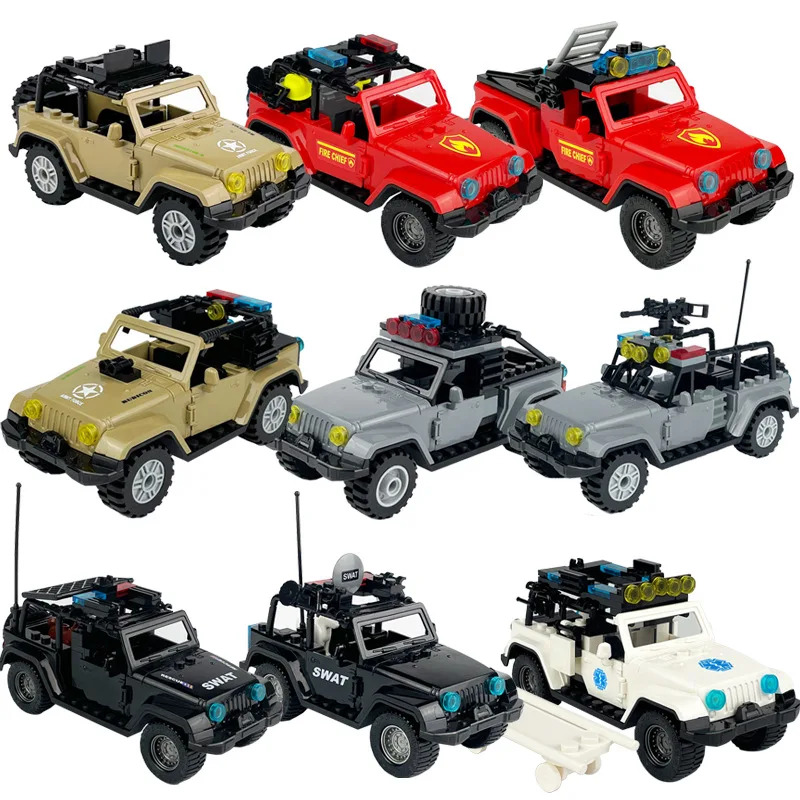 Simulazione Città Vigile del fuoco Salvataggio Ingegneria Veicolo Building Block Camion dei pompieri Modello Mattoni Kit Regali giocattolo assemblato per bambini