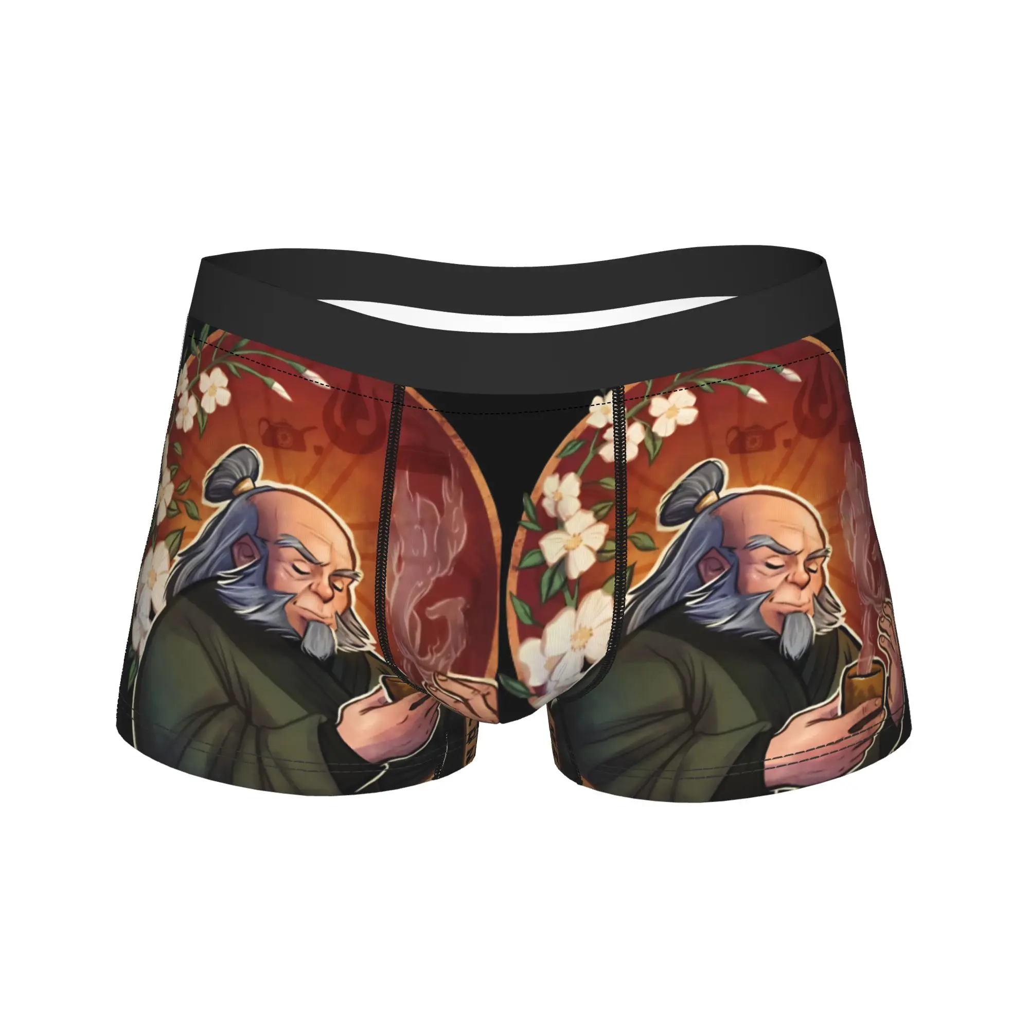 Uncle Iroh Avatars Make Tea Not War Avatars Airbender Underwear Men Boxer Brief Classic Boxershorts Quality Plus Size Panties