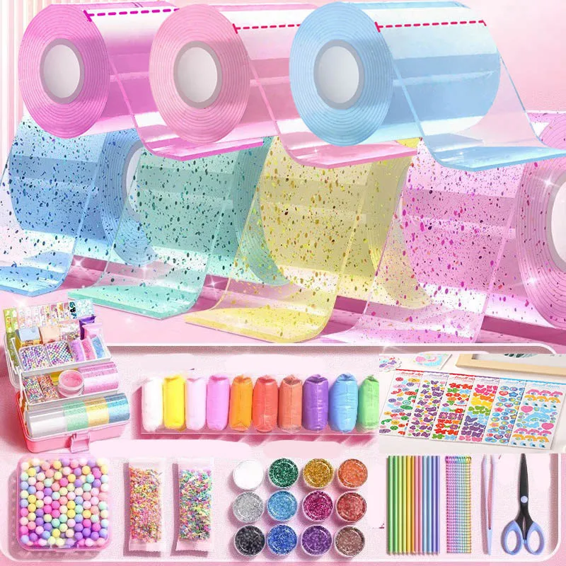 Pegamento Nano PET DIY, Nano cinta de burbujas de soplado, Nano pegamento, cinta de doble cara, Nano cinta adhesiva de bola, cinta para manualidades DIY, juguetes para niños