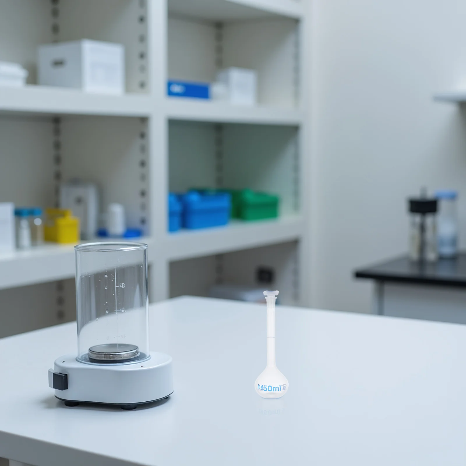 

50Ml Plastic Volumetric Flask Polypropylene Measuring Bottle For Science Chemistry Experiments Liquid Storage Reagent Container