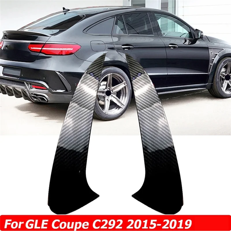 Rear Bumper Spoiler Air Vent Trim for Mercedes Benz GLE Coupe C292 GLE63S GLE400 GLE450 4MATIC AMG 2015-2019 Carbon