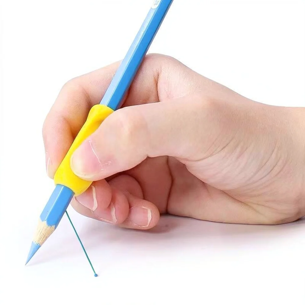 Writing Posture Correction Device For Kids Ergonomic Pencil Holder Soft Rubber Finger Positioner School Stationery Supplies