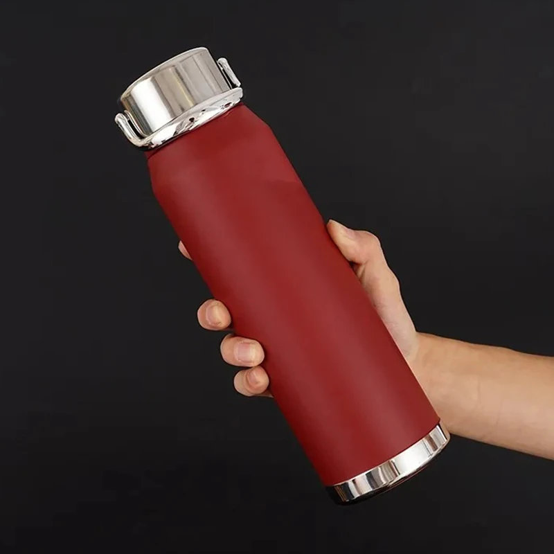 Xiaomi New 304 Stainless Steel Vacuum Large-Capacity Handle Water Bottle With Tea Partition Outdoor Portable Business Gift Cup