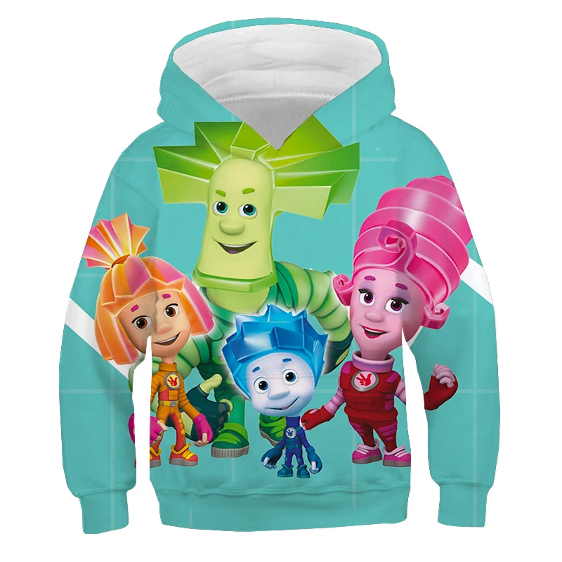 The Fixies Hoodies Kids Clothes Boys Girls Hooded Sweatshirts Anime Tops Funny Cartoon Children Long Sleeve Pullovers Sudadera