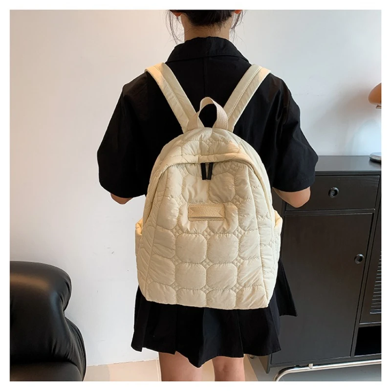 

2025 new small fresh shoulder bag female Japanese simple casual lightweight waterproof backpack personalized tide bags