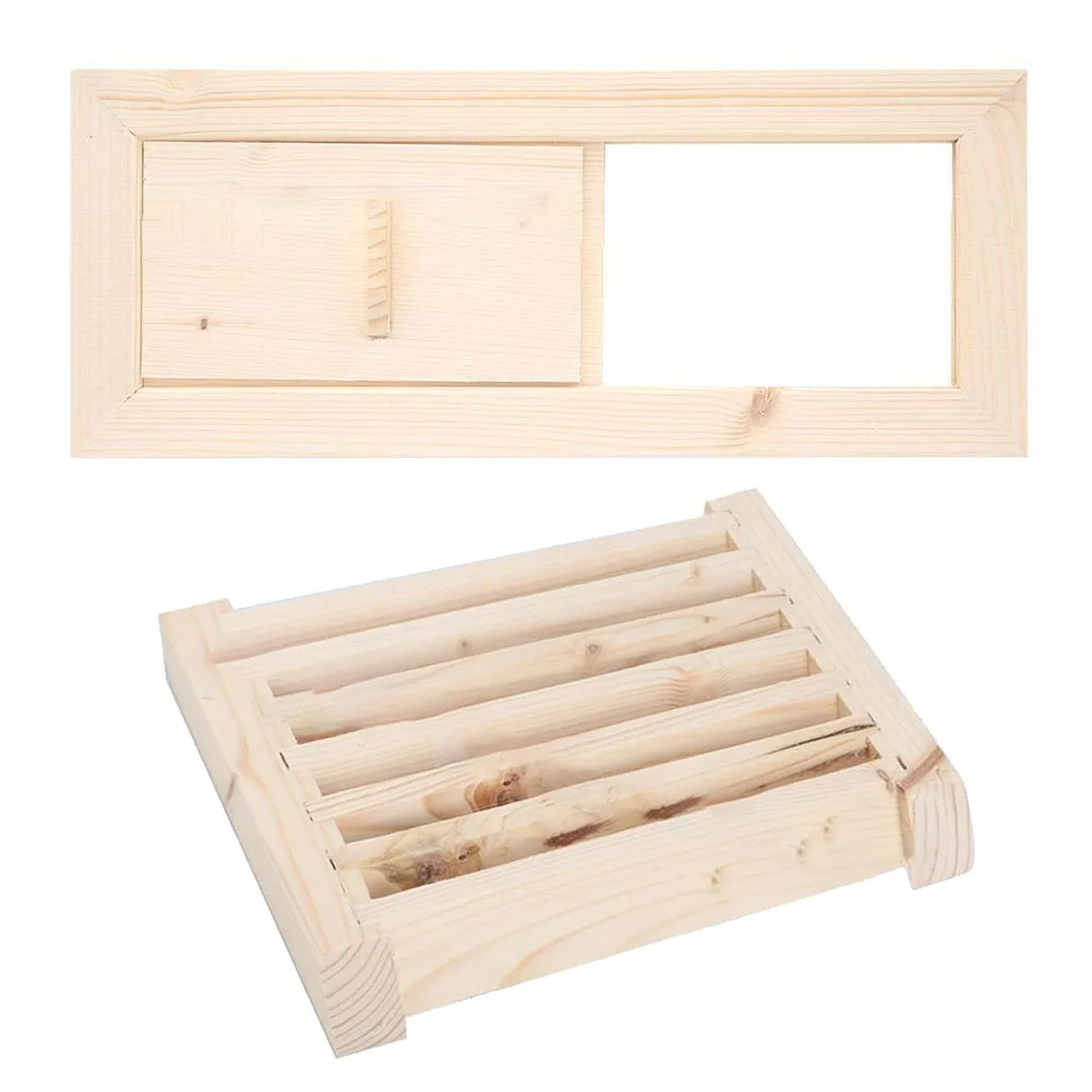 Wood Ventilation Blinds Sauna Air Vent Set Bath Grille Ventilation Shutter Window Sauna Room Equipment Vent Accessories