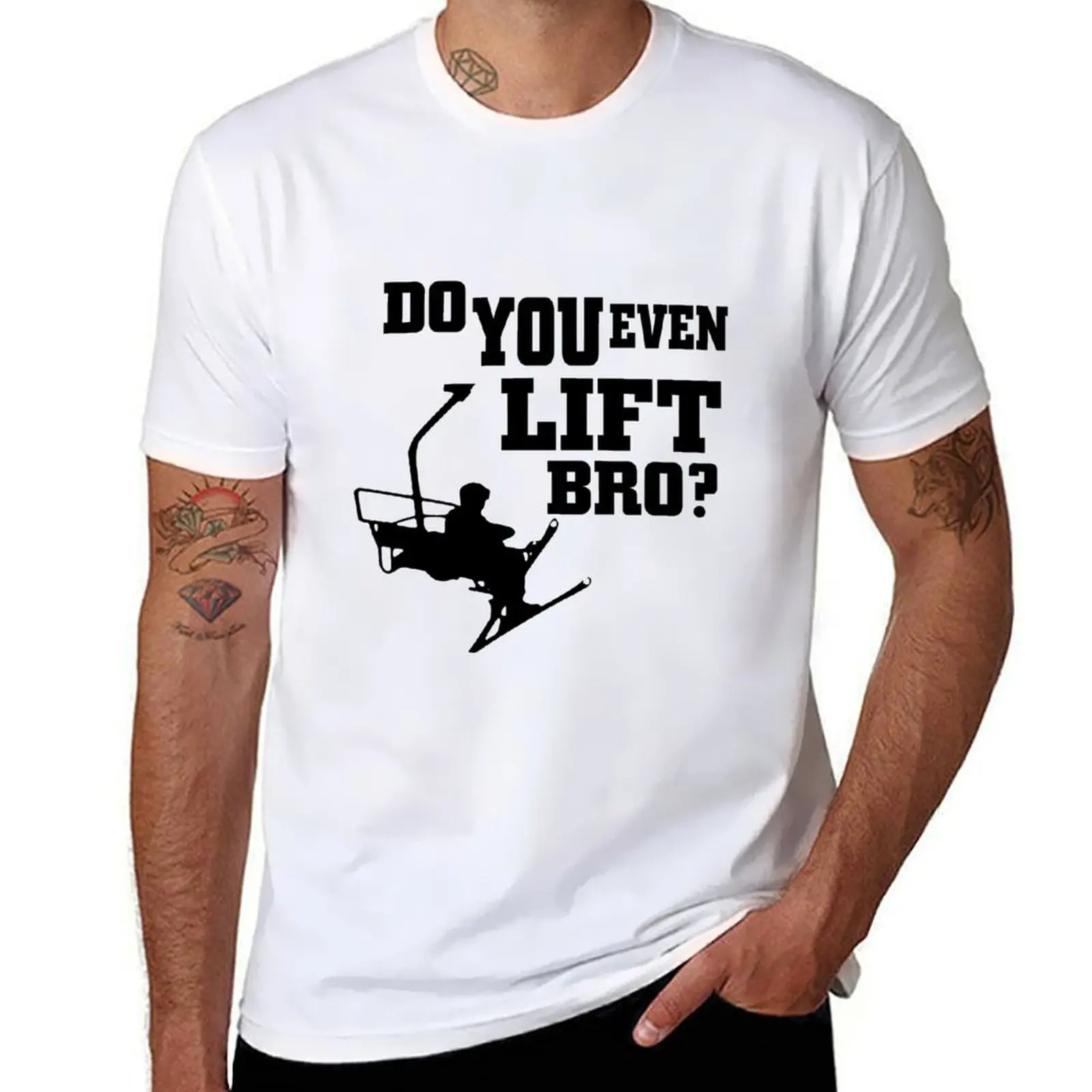 

Skiing T-Shirt man t shirt heavy cotton funny t shirts dark humor T-Shirt