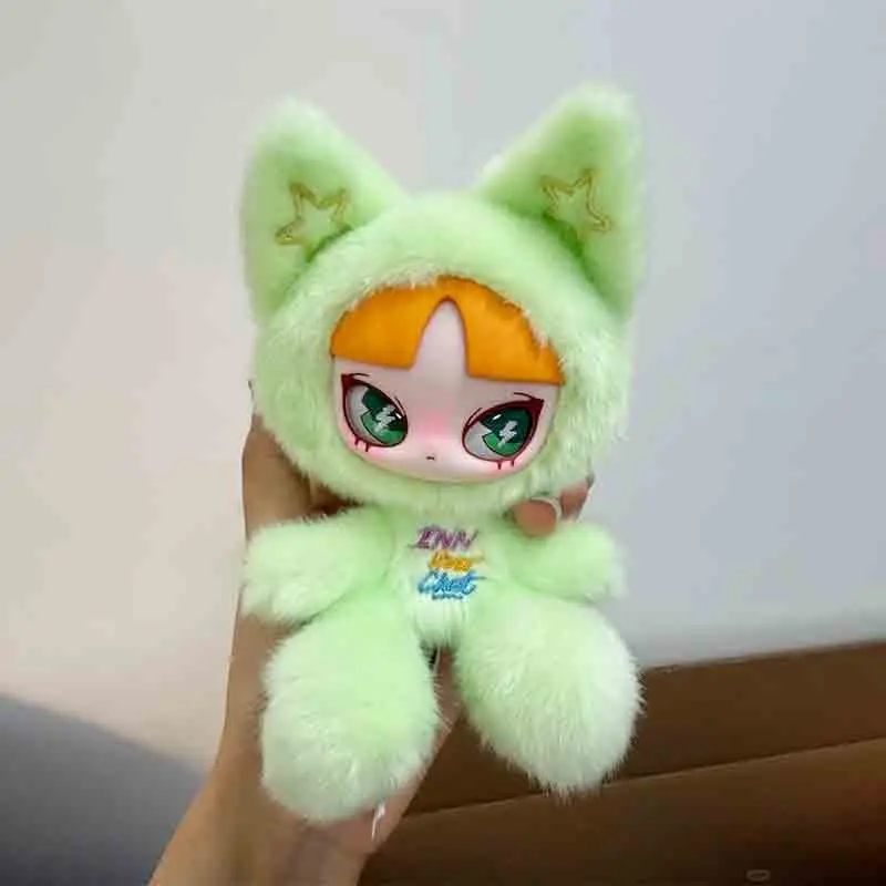 جديد حقيقي INNS Cat Inn Your Chat Series صندوق أعمى منفوش Kawaii أفخم دمية على ظهره قلادة تحصيل لعبة مفاجأة هدية