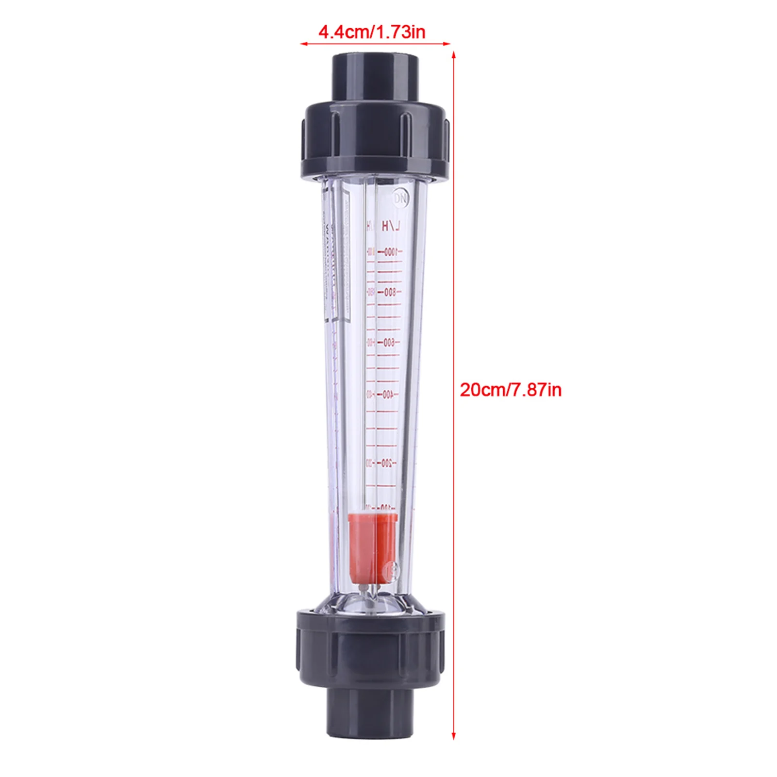 Plastic Tube Type 100-1000L/H Water Flow Meter Flowmeter LZS-15D, High Accuracy, Durable, for Water Industrial Field