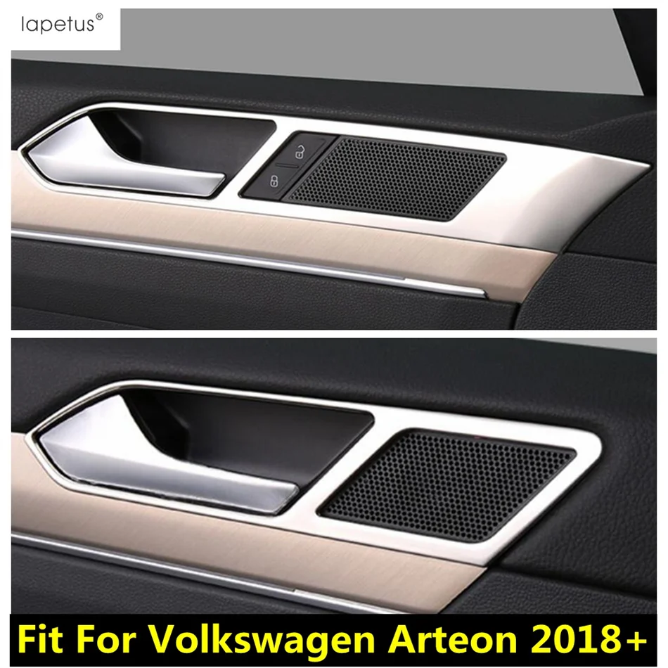 

Inner Door Armrest Handle Bowl Frame Cover Trim For Volkswagen Arteon 2018 - 2020 Silver Stainless Steel Interior Accessories