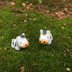 5/10pcs Mini Resin Zebra Miniature Figurines, Fairy Garden Animals Ornament, Micro Landscape DIY Crafts Decoration
