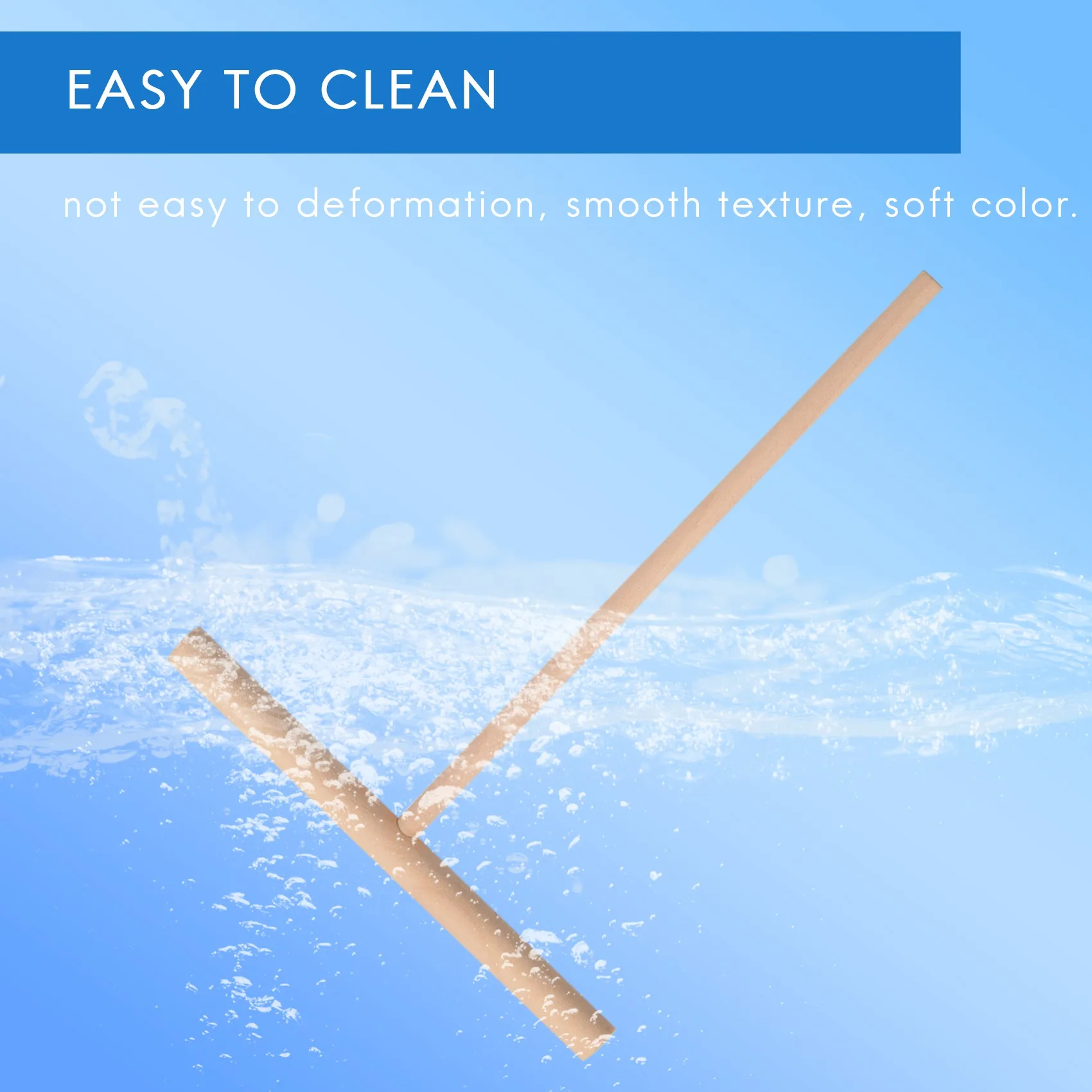 Practial T Shape Crepe Maker Pancake Batter Wooden Spreader Stick Home Kitchen Tool Kit DIY Use GSY