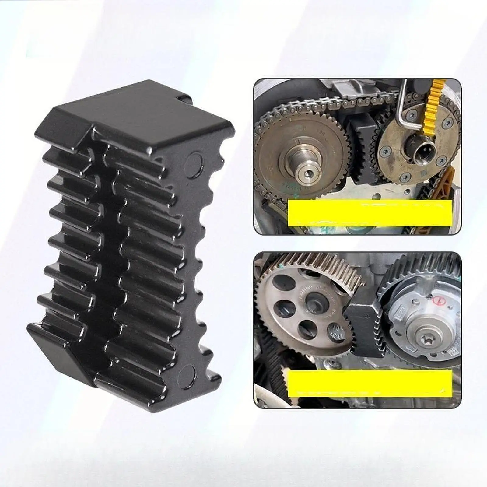 Ferramenta de travamento de sincronização do motor, ferramenta de reparo de automóveis profissional 2 em 1, ferramenta de retenção de câmera resistente à ferrugem para ea888/ea211