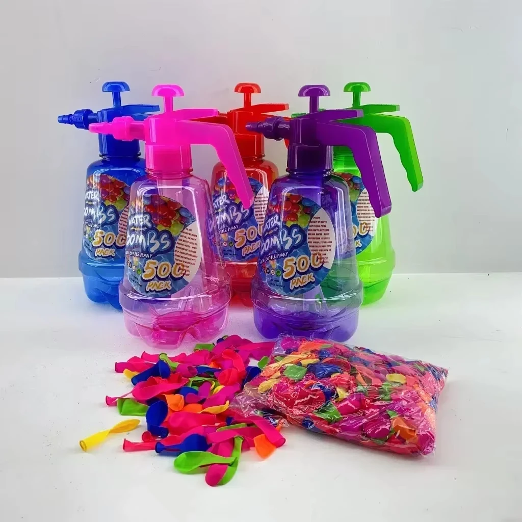 Outdoor-Aktivitäten Luft Wasser Bombe Ballon Pumpe Sand Pool Wasser Spielzeug Automatische Abdichtung Luftballons Wasser Ballon Pumpe Große Kapazität