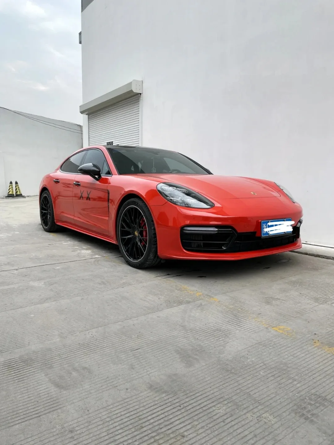 PET Lava Orange Air Release-technologie Ultraglanzen vinyl autoverpakking