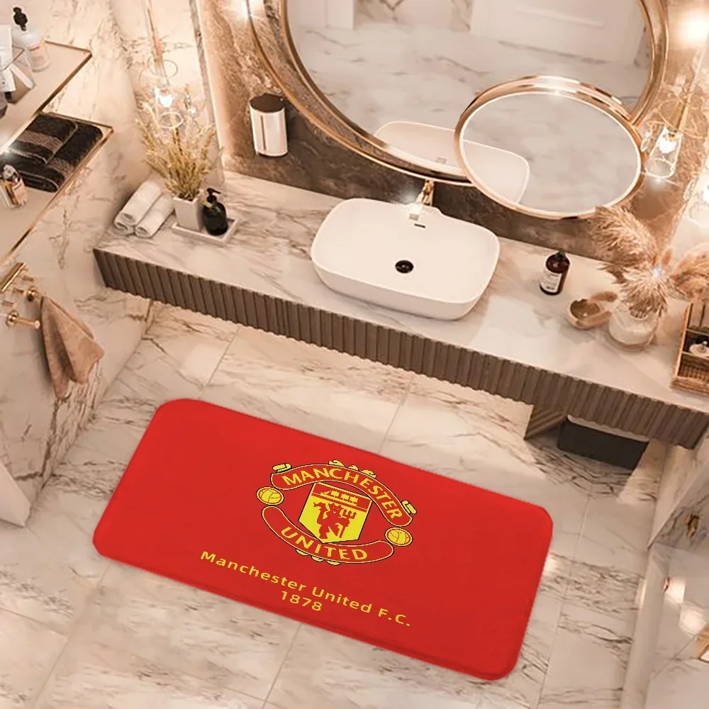 Bath Mat Rug Bathroom U-united Foot Mat Non-slip Mat Small Floor Mats Door Mat M-manchester Fc Doormat Entrance Door Rugs Room