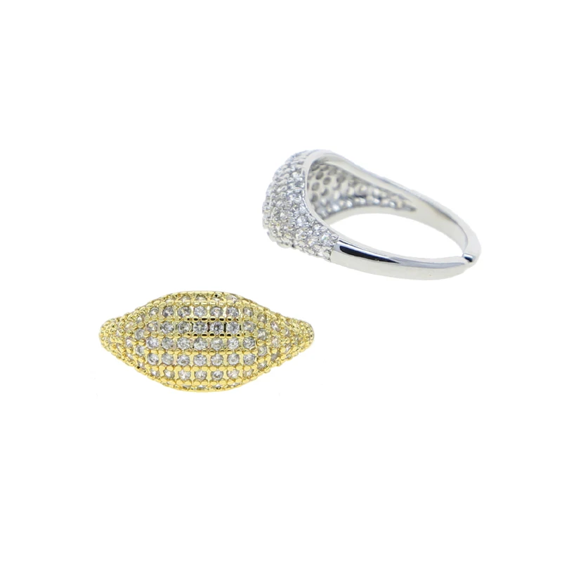 Micro Pave CZ Geometric Cute Lovely Small Finger Jewelry Open Adjusted #5 Little Finger Women Rings