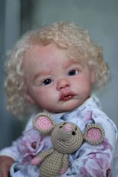 DLS Customized Limited Supply 17 Zoll Reborn Baby Meadow mit handgewurzelten Haaren, bereits fertige Puppe mit unterschiedlichem Kleid