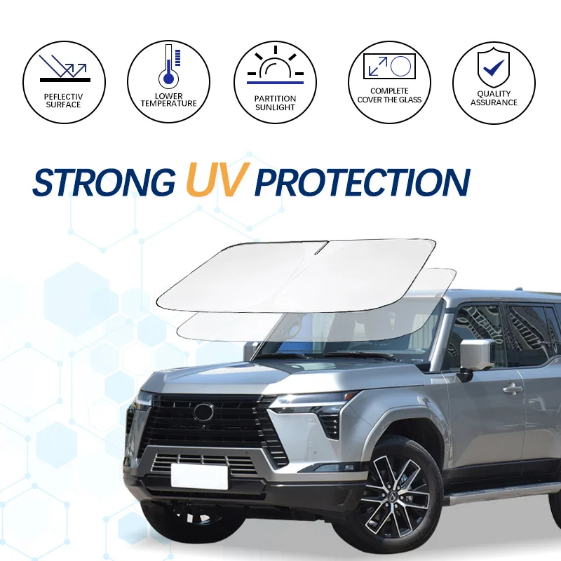 

Car Windshield Sun Shade For LEXUS Gx Sunshade Summer Visor Protector Foldable Blocks UV Rays Protection Accessories