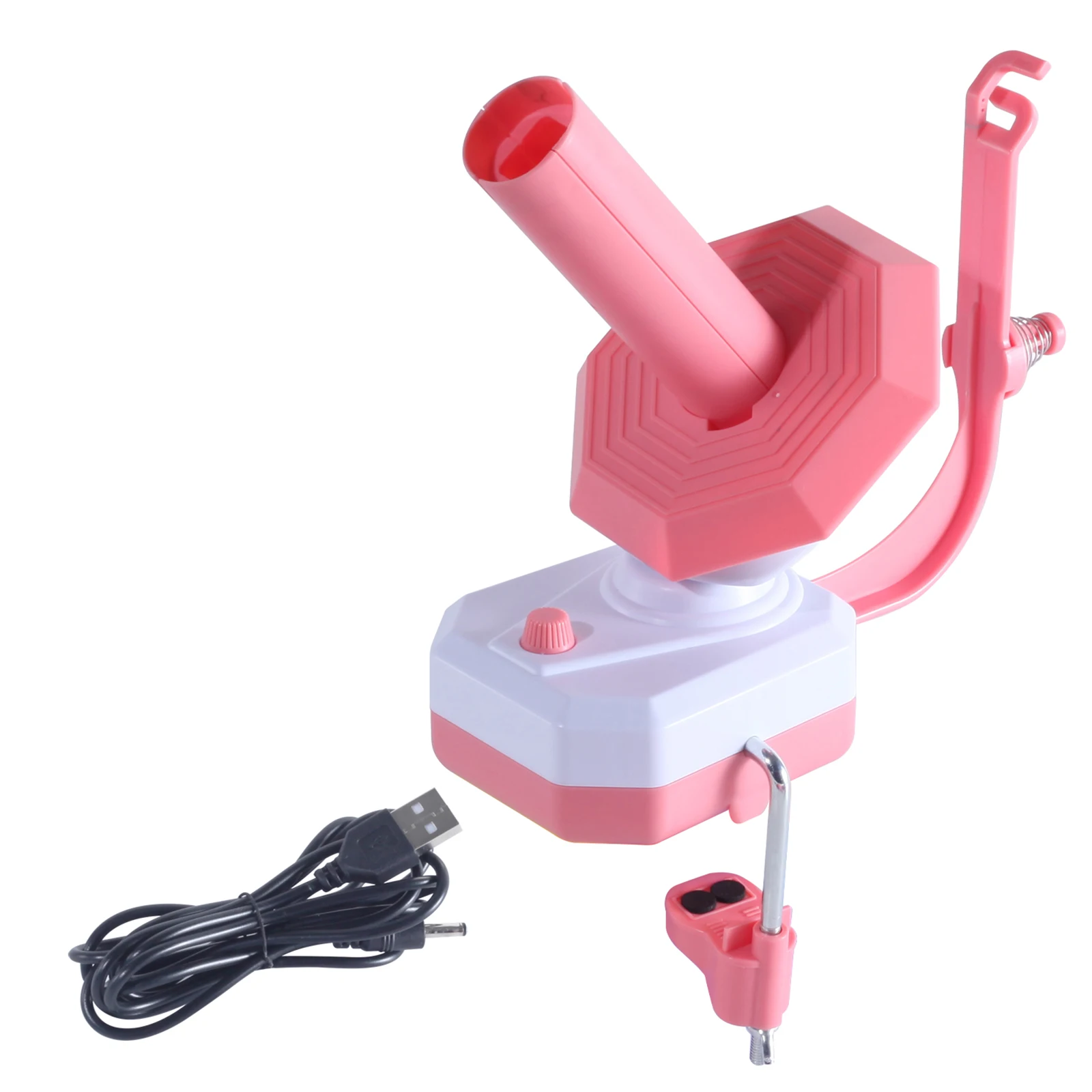 USB Automatische Spulen-Nähmaschine Garn-Wollwickler Wickelmaschine Rosa Einfache Installation und Wartung Platzsparendes Design