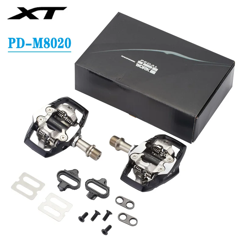 XT PD M8020 Pedals RACEWORK MTB Bike Self-Locking SPD Pedal Components for Bicycle Racing Mountain Cycling Accessories