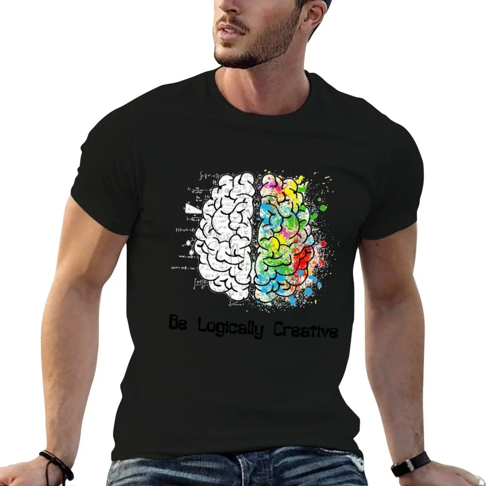 Be Logically Creative T-Shirt quick drying customizeds Men's t shirts