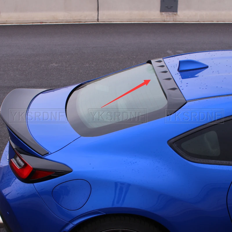 REAR WING TRUNK LIP SPOILERS For TOYOTA ZA86 GR86 For Subaru BRZ 2021+ ABS GLOSSY BLACK Roof Spoiler