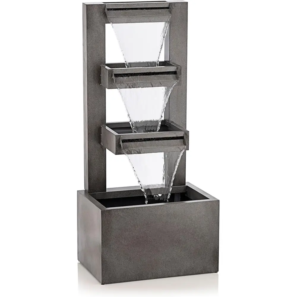 

Industrial-Style 43 Multi-Tier Waterfall Feature for Garden, Patio, Yard, and Backyard Relaxation