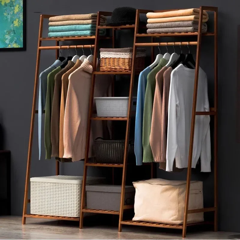 Stehende Kleiderständer, luxuriöser Kleider-Organizer, minimalistische, platzsparende Kleiderschränke, Wohnzimmer, Porte Manteau, trendige Möbel