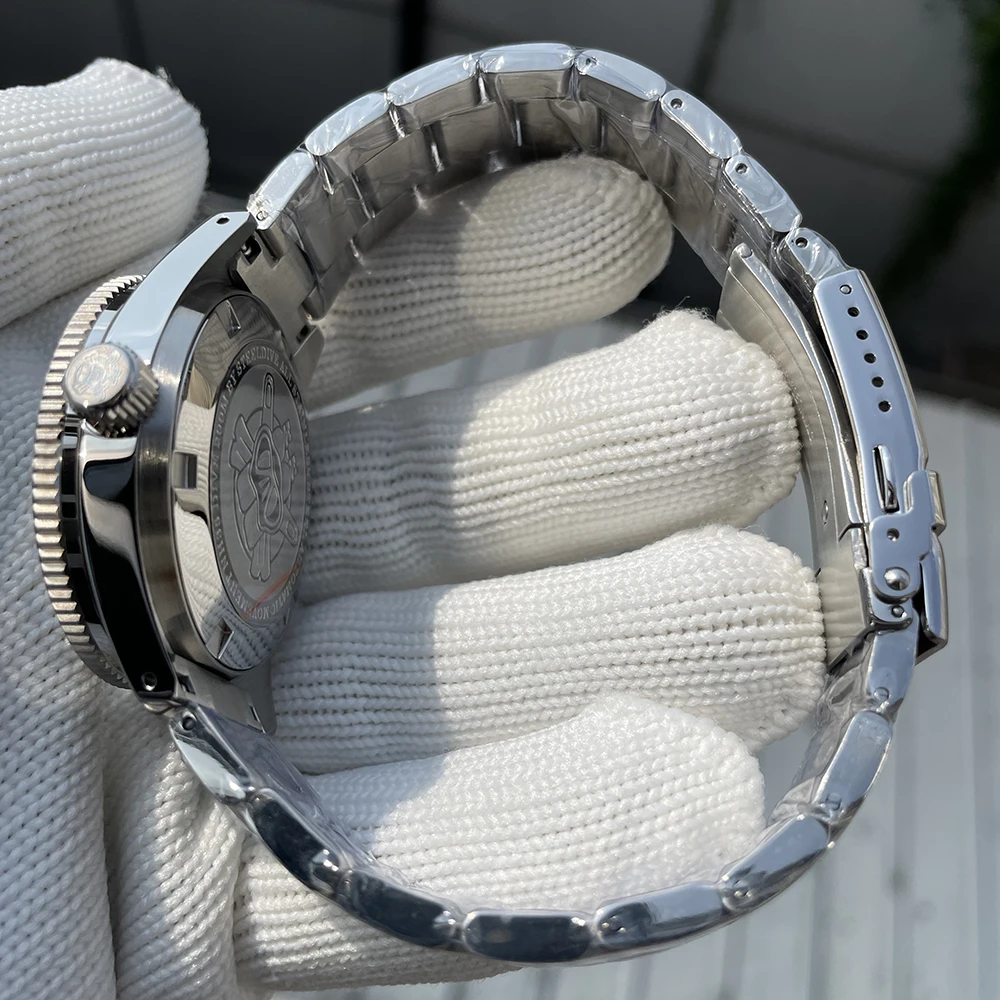 SteelinstrucMen-Montre de Plongée Mécanique et existent, Montre-Bracelet Étanche à 200m, Verre Saphir et Céramique, Lunette NH35, 45mm