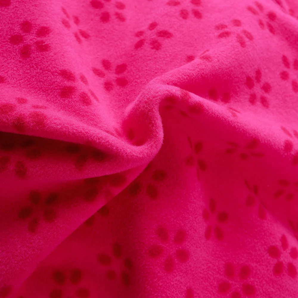 2026 Baby and Girls Rose Red Printed Sanding Fleece Full Zip Jackets Child Track Coat School Kids Outfits Tops 4