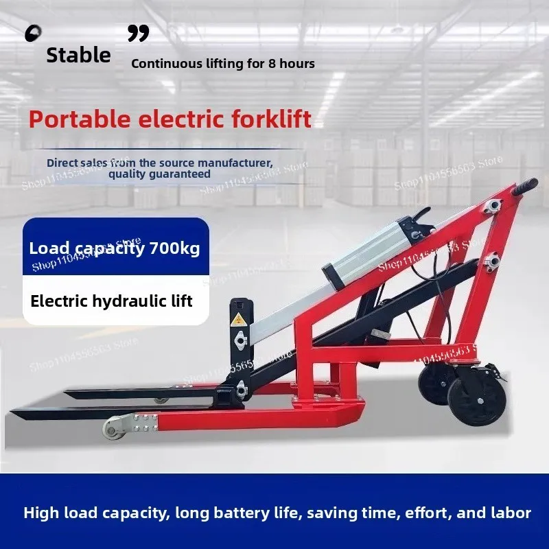 Convenient Crank Arm Simple Electric Lifting Forklift Small Stacking Truck Hydraulic Loading and Unloading Truck