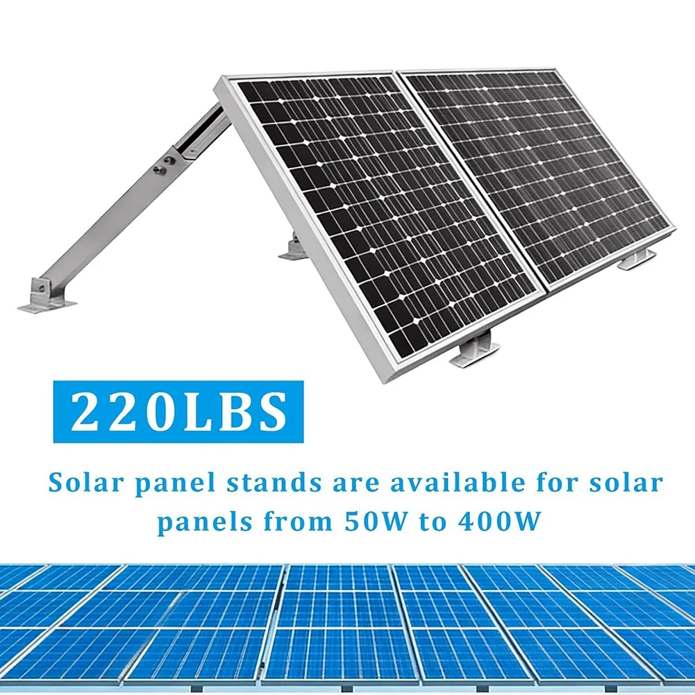 FYBL-For Flat Surface Roof Adjustable Solar Panel Tilt Mount Brackets Aluminum Alloy For RV Boat Off-Grid Systems