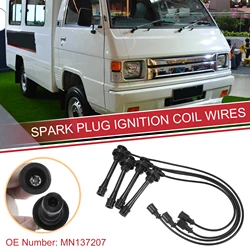 UXCELL 4pcs Spark Plug Wire Ignition Coil Cable No.MN137207 for Mitsubishi L300 4G63