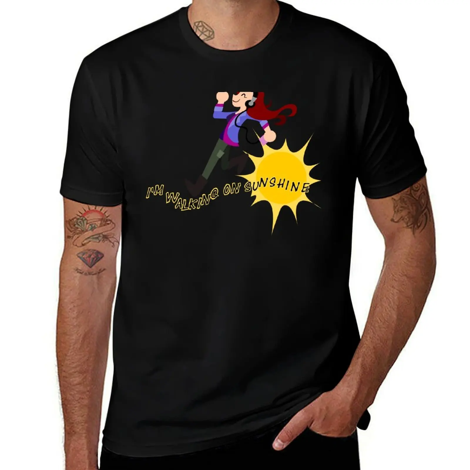 

Charlie Bradbury - I'm walking on sunshine T-Shirt Work Duty Casual T-Shirt