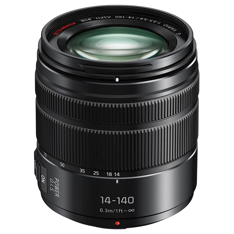 Panasonic Lumix G VARIO 14-140mm Telephoto Zoom Lens with F3.5-5.6 II ASPH, Mirrorless Micro Four Thirds Mount and POWER O.I.S.