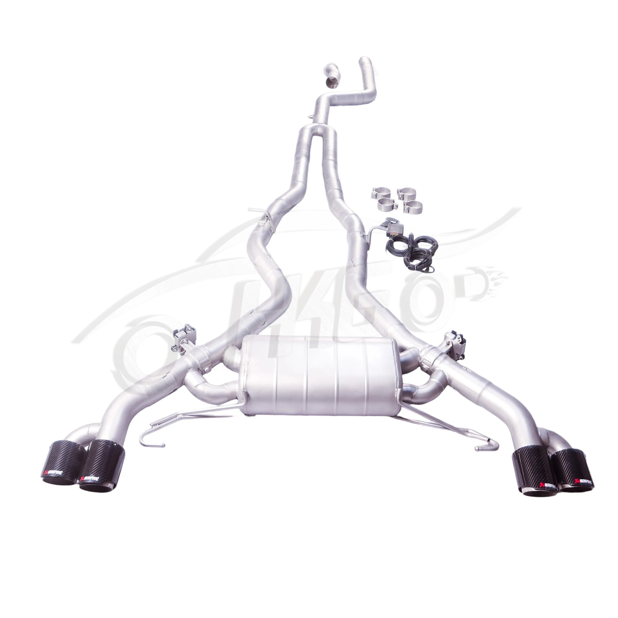 

Подходит для BMW X3 X4 M40i 3.0T G01 G02 Catback 304, регулируемой выхлопной системы из нержавеющей стали 19-24 с четырьмя насадками.