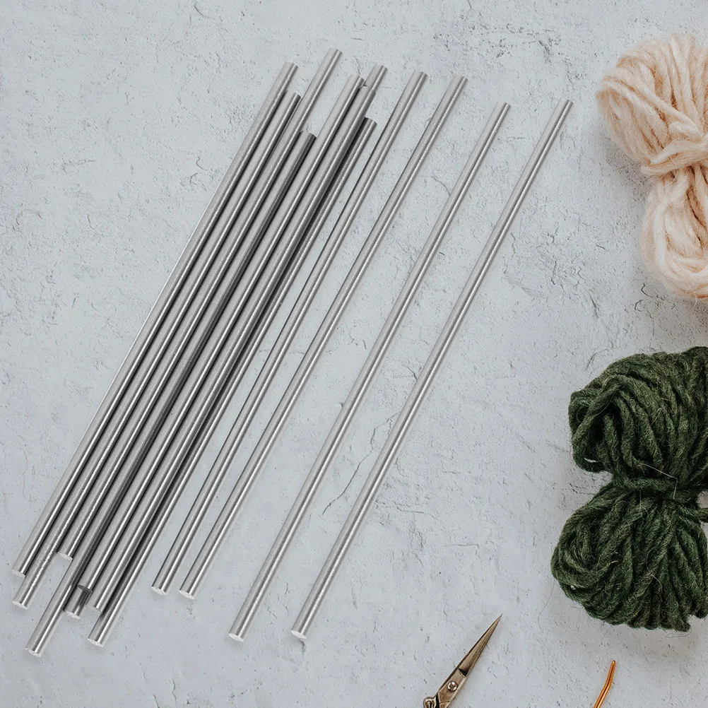 

20 Pcs DIY Steel Shaft Metal Nails Stainless Steel Rods Knitting Tool Kit Crochet Board Accessory Blocking Pins