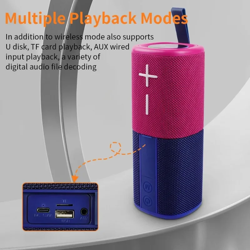 Kabelloser Bluetooth-Lautsprecher, umwerfender geteilter Subwoofer, kabelloses Bluetooth-Audio, RGB, kabelloser 2-in-1-Magnetlautsprecher für den Außenbereich